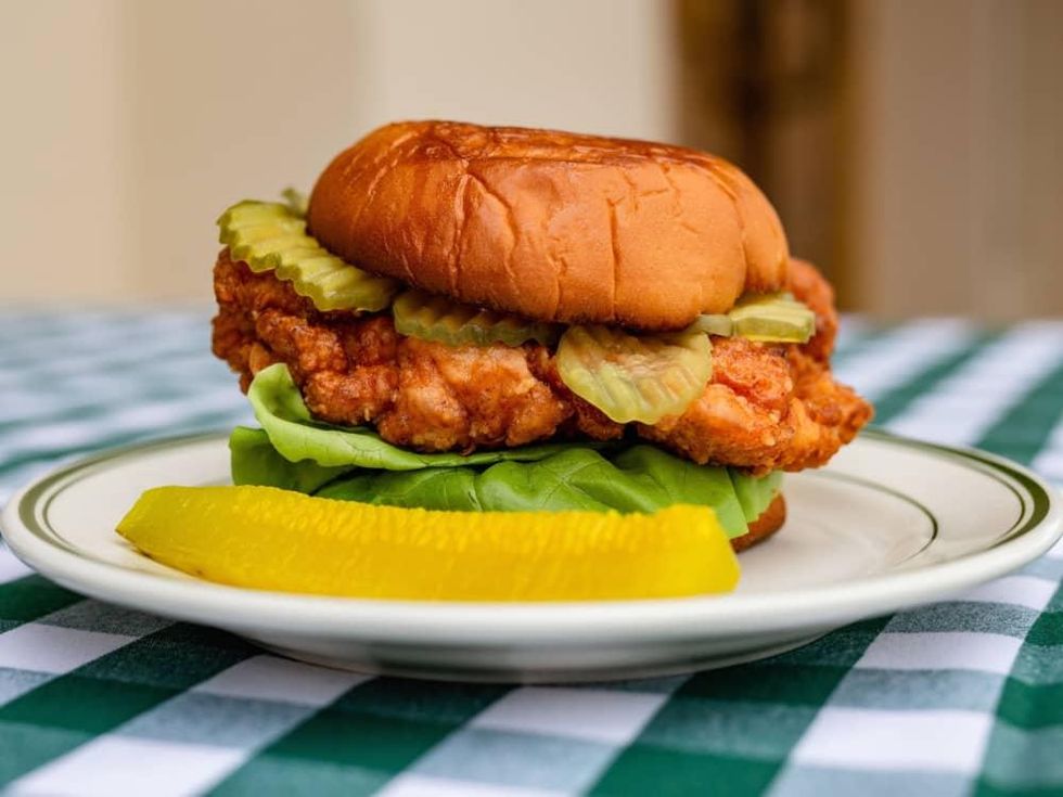 BB Lemon fried chicken sandwich