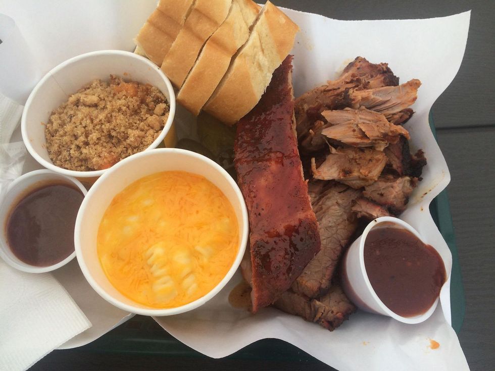 BBQ Godfather barbecue plate