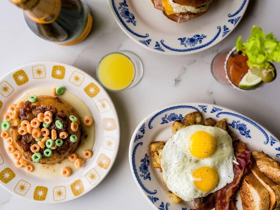 BCK Kitchen & cocktails brunch spread