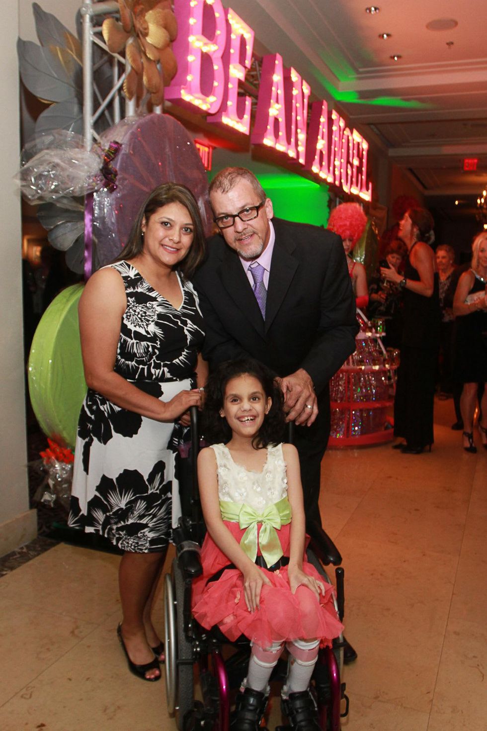 Be An Angel Gala 2015 Sweet Affair Mary, Jeff & Meg Cameron