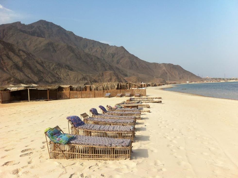 Beach view at Sawa Camp Rash Sitan Sinai Egypt
