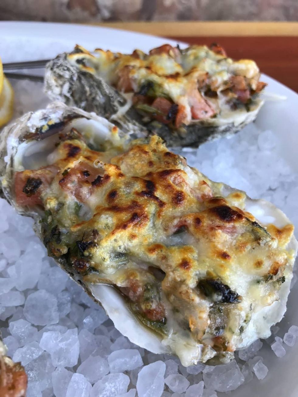 Beaver's Westheimer barbecue oysters