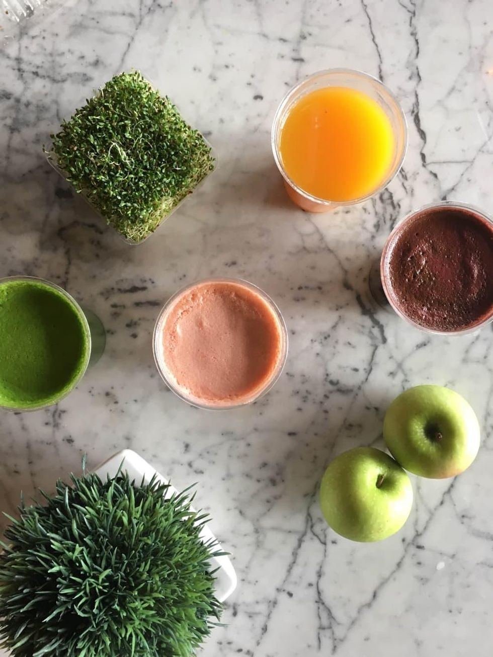 Bebidas juice bar juice selection