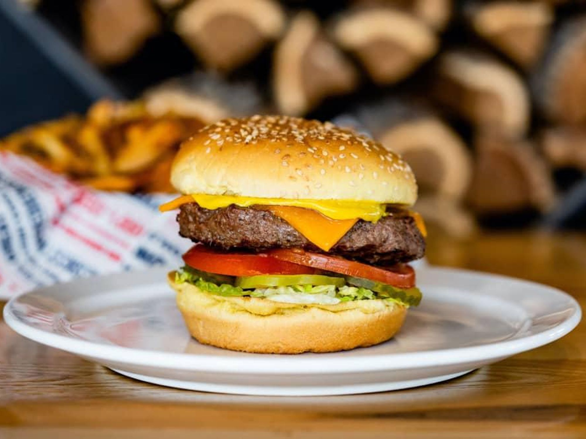 Becks Prime cheeseburger