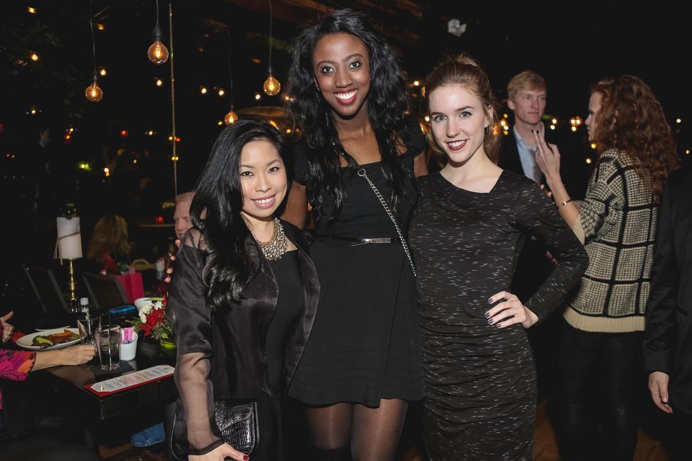 Becky Hollands, from left, Devon Sells and Carri Green at the Page Parkes & Ruggles Black Holiday Soiree December 2014