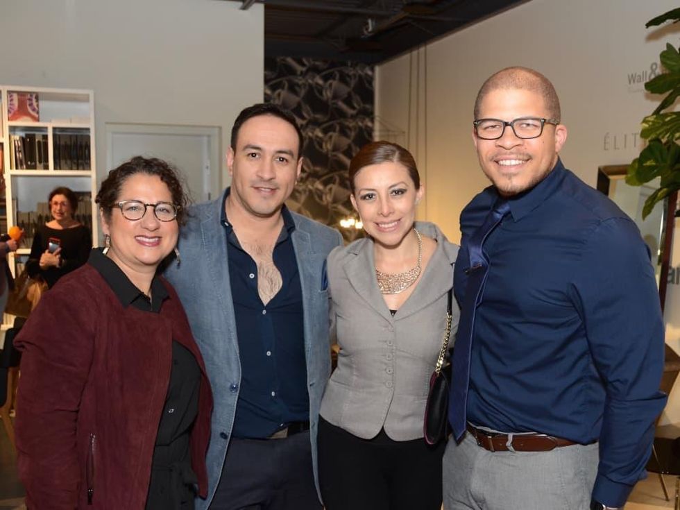 BeDesign cocktail party, Gisella de Ponton, Andres Vanegas, Sophia Hernandez, Christopher Davis