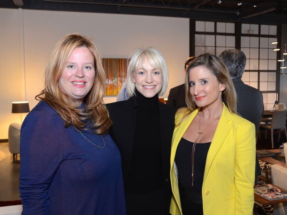 BeDESIGN cocktail party, Mary Clarkson, Sarah Busch, Alexandra Kleinschmidt