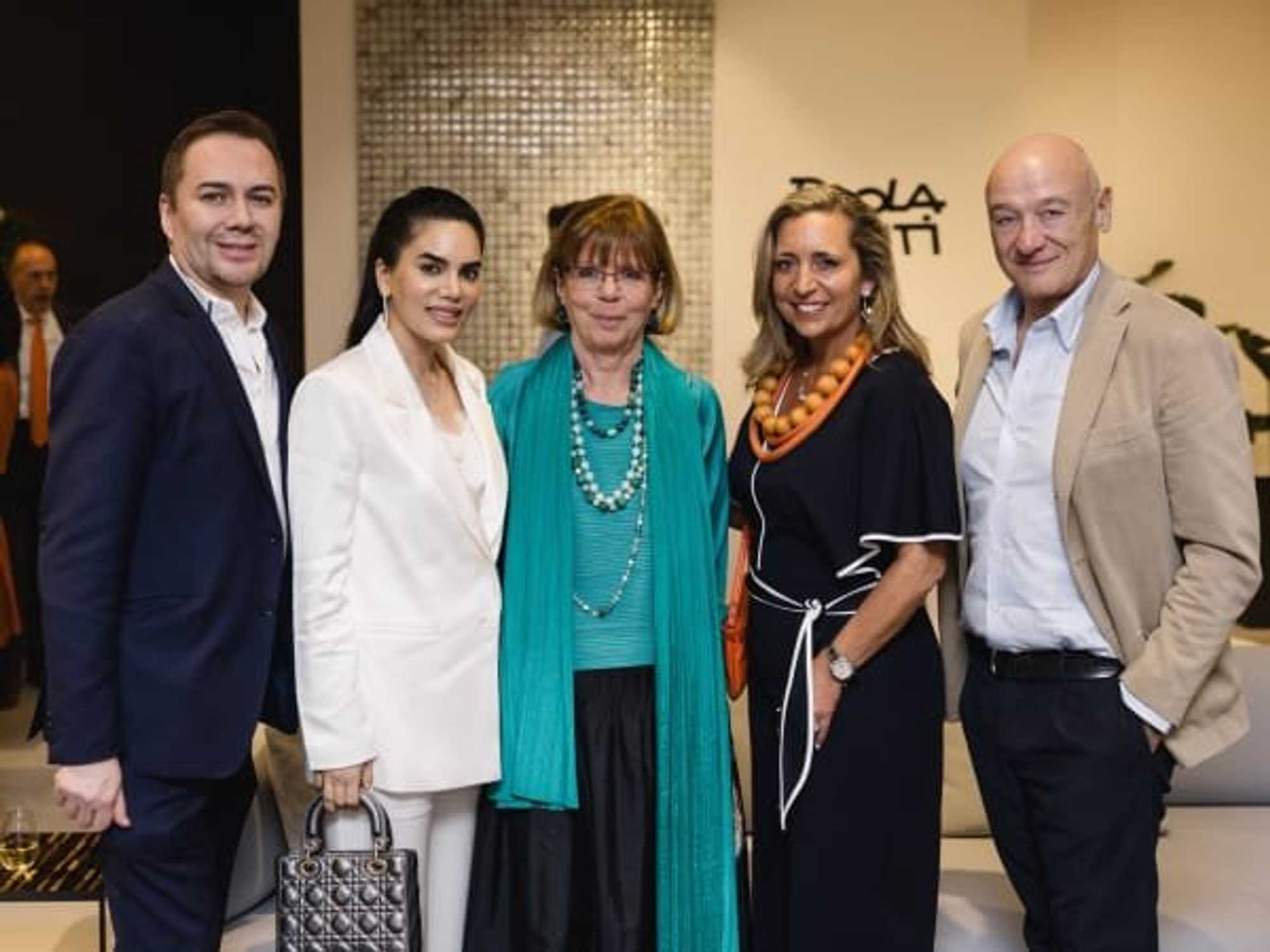 BeDesign Paola Lenti event Adrian Dueñas - Nina Magon - Anna Lenti - Patty Dominguez - Francesco Rota