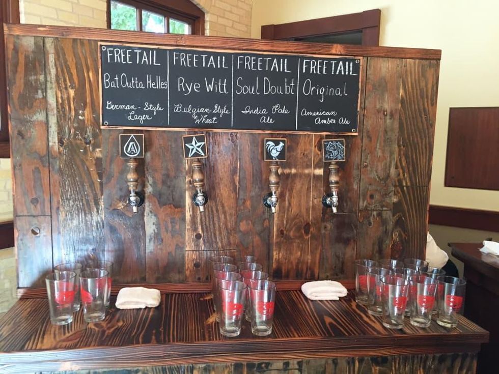 Beer bar with craft beer from Freetail Brewery