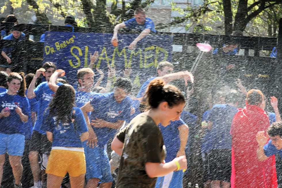 beer bike rice balloon fight