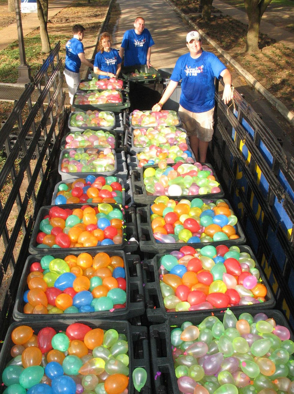 beer bike rice balloon fight