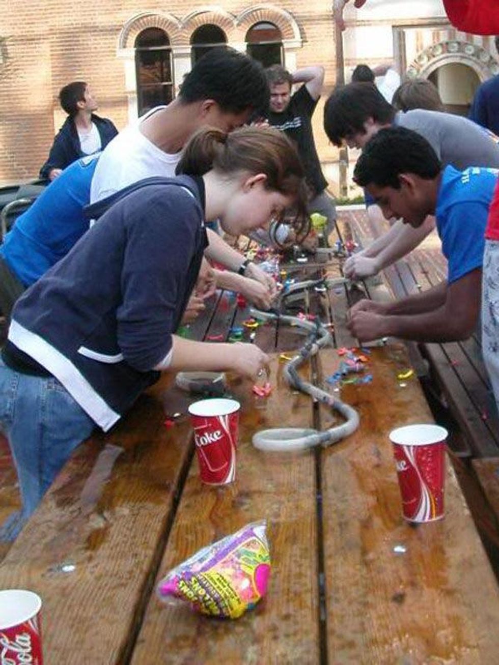 beer bike rice balloon fight