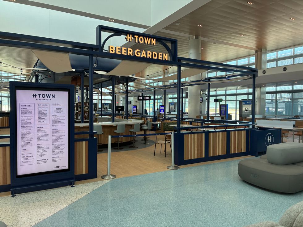 Beer garden at IAH.