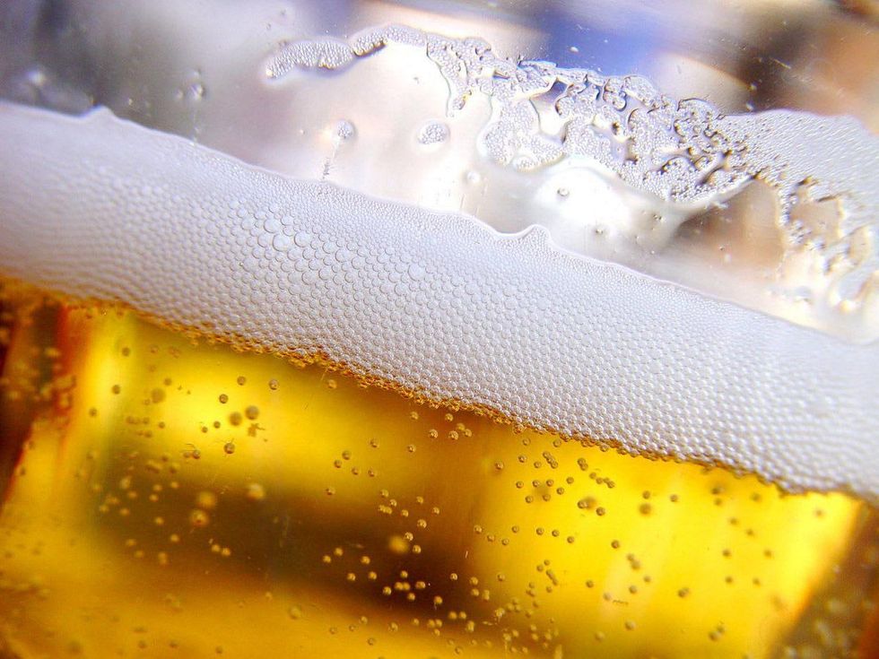 beer, glass, foam, bubbles