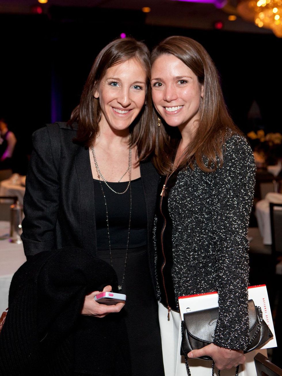 Bekah Hotze Gorder, left, and Hannah Kayem at Bo's Place luncheon February 2014