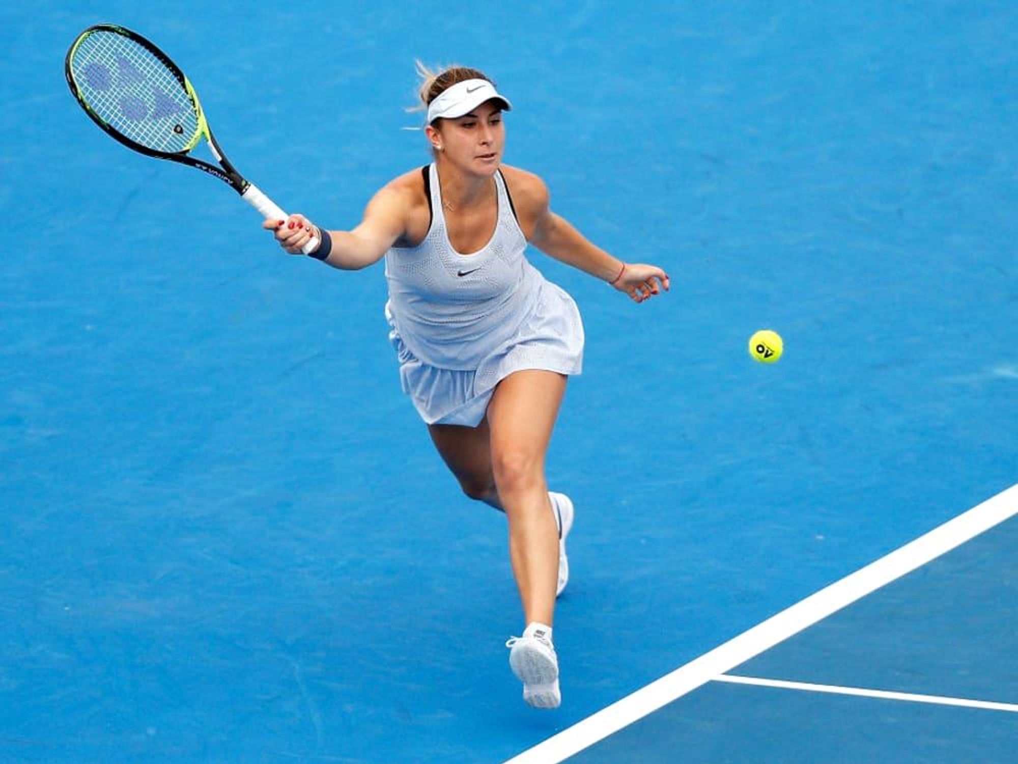 Belinda Bencic action shot tennis Ken Hoffman