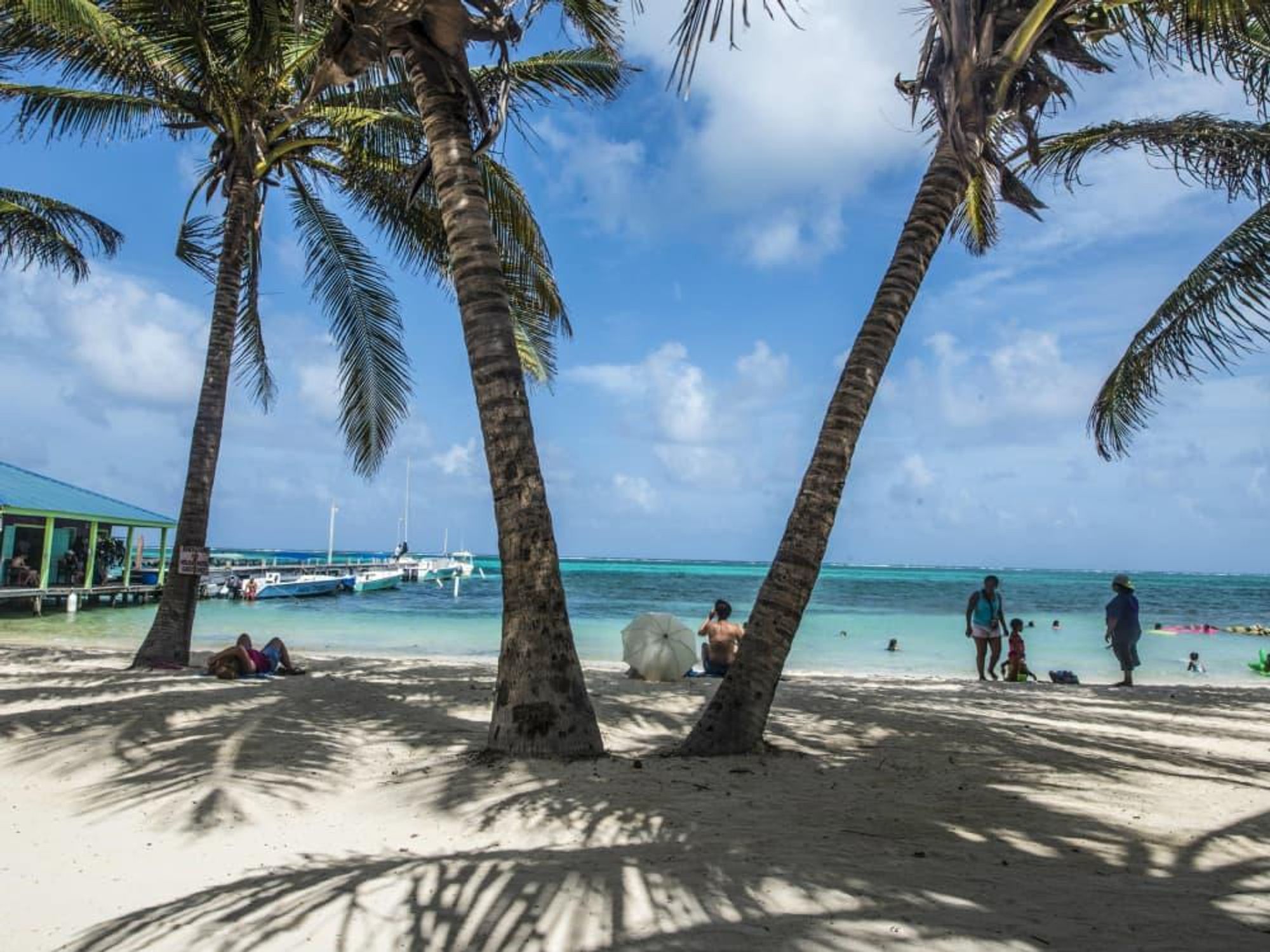 Belize beach scene