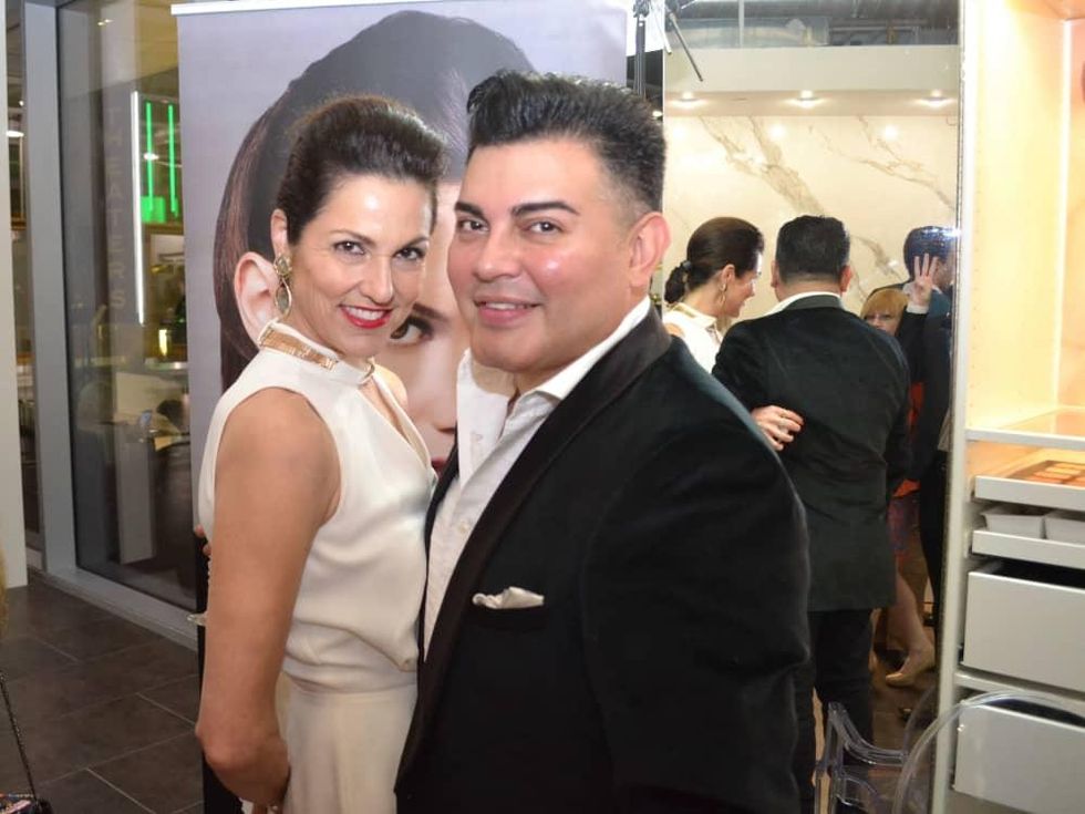 Bella Rinova salon grand opening, Jessica Rossman, Edward Sanchez