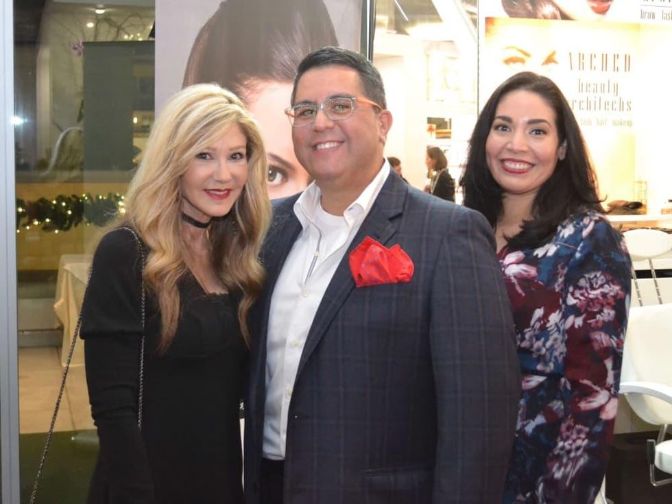 Bella Rinova salon grand opening, Patti Murphy, Dr. Roland Maldonado, Enid Sanchez