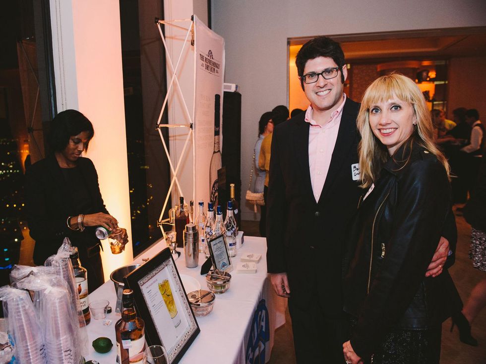 Ben and Caroline Gary at Houston Symphony Young Professionals Backstage's Luck be a Lady event November 2013