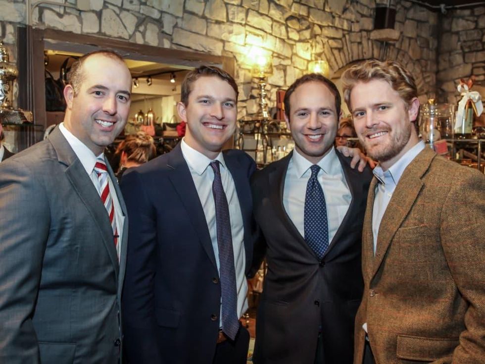 Ben Rose fundraiser Andrew Cobos, Patrick Yarborough, Ben Rose, Francis Nugent