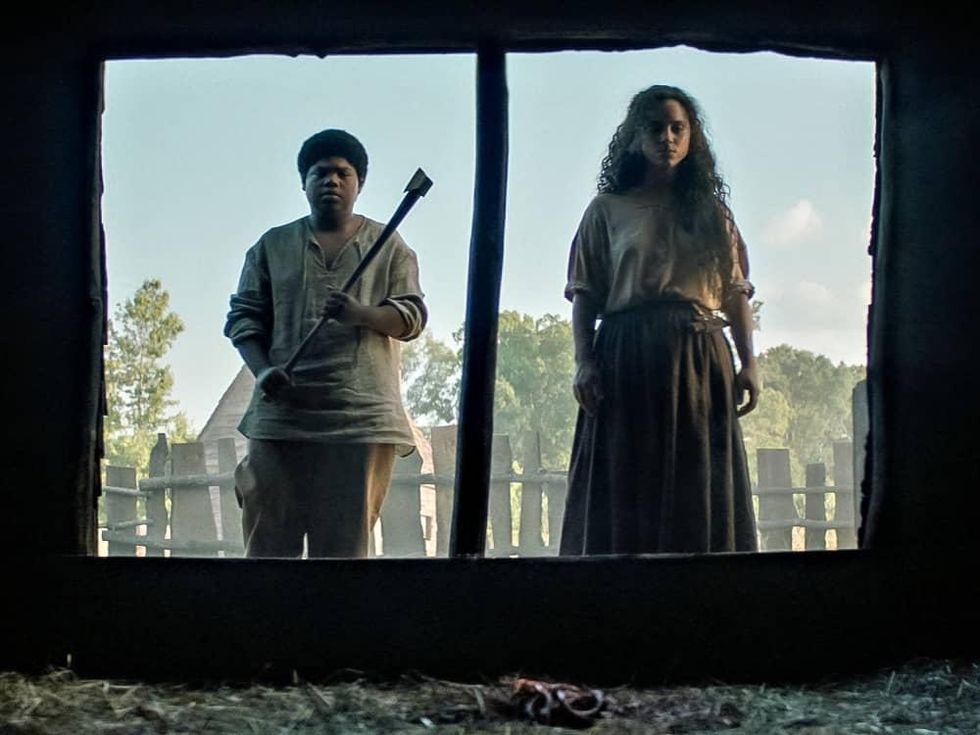 Benjamin Flores, Jr. and Kiara Medeira in Fear Street Part Three: 1666