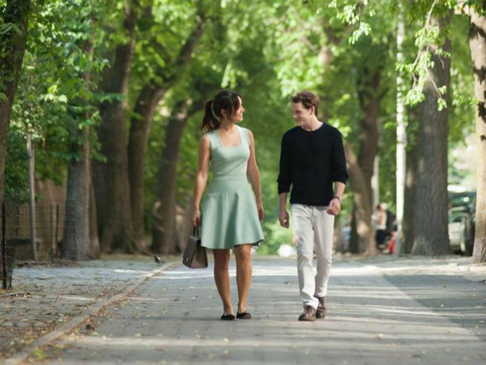 Berenice Marlohe and Anton Yelchin in 5 to 7