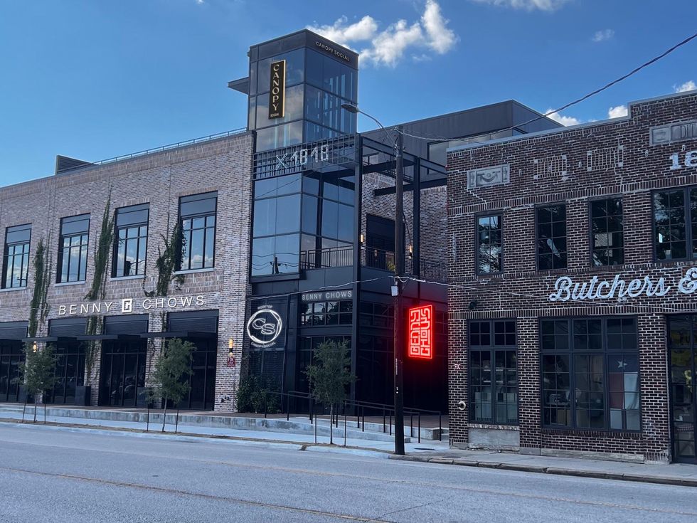 Berg Hospitality Benny Chows Canopy Social exterior rendering