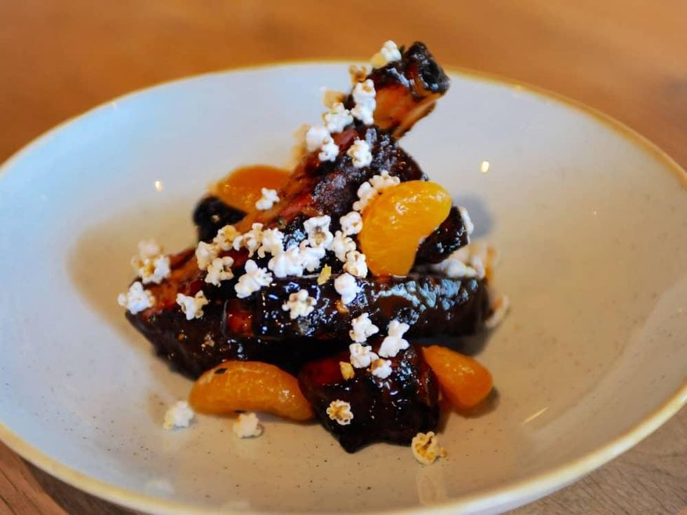 Bernadine's popcorn ribs