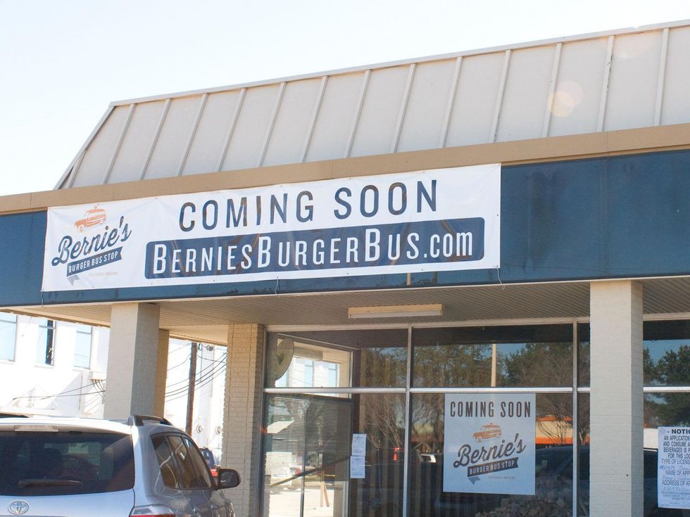 Bernie Buger Bus brick and mortar January 2014