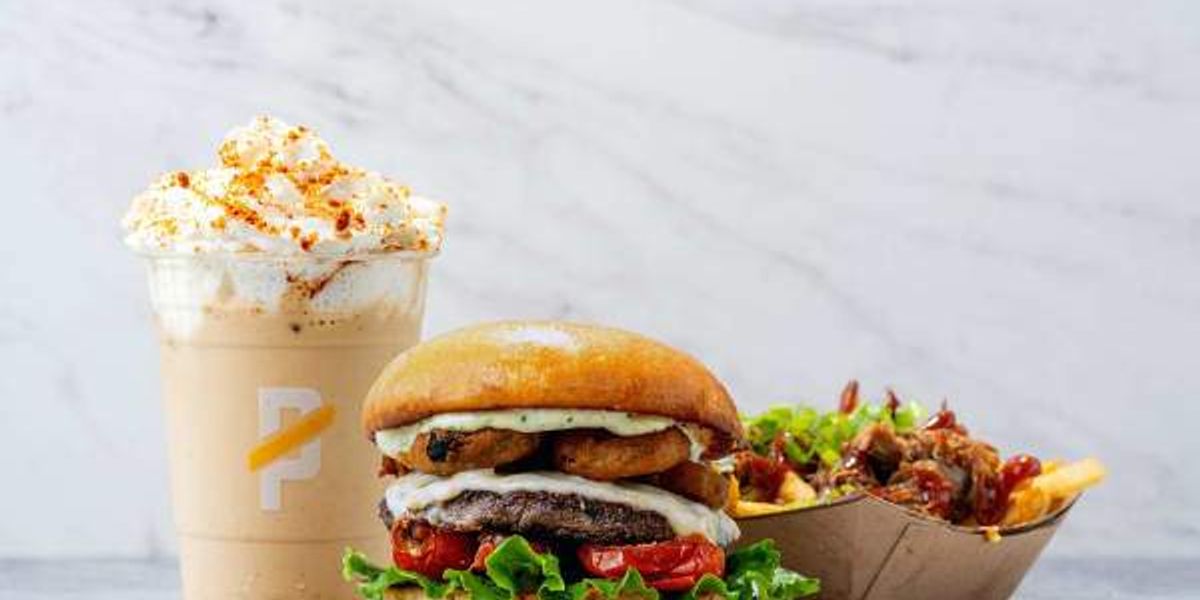 Pincho serving 3 dishes from Houston's Bernie's Burger Bus