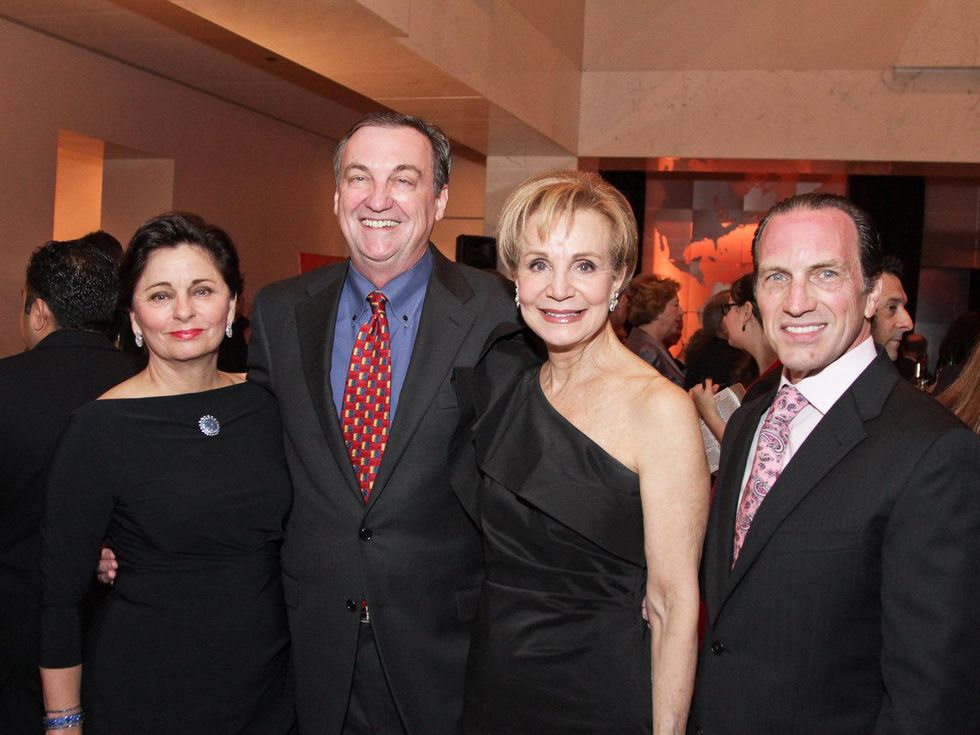 Beth Madison, from left, Ralph Burch, Leisa Holland Nelson and Robert Davenport at the Medical Bridges gala October 2013