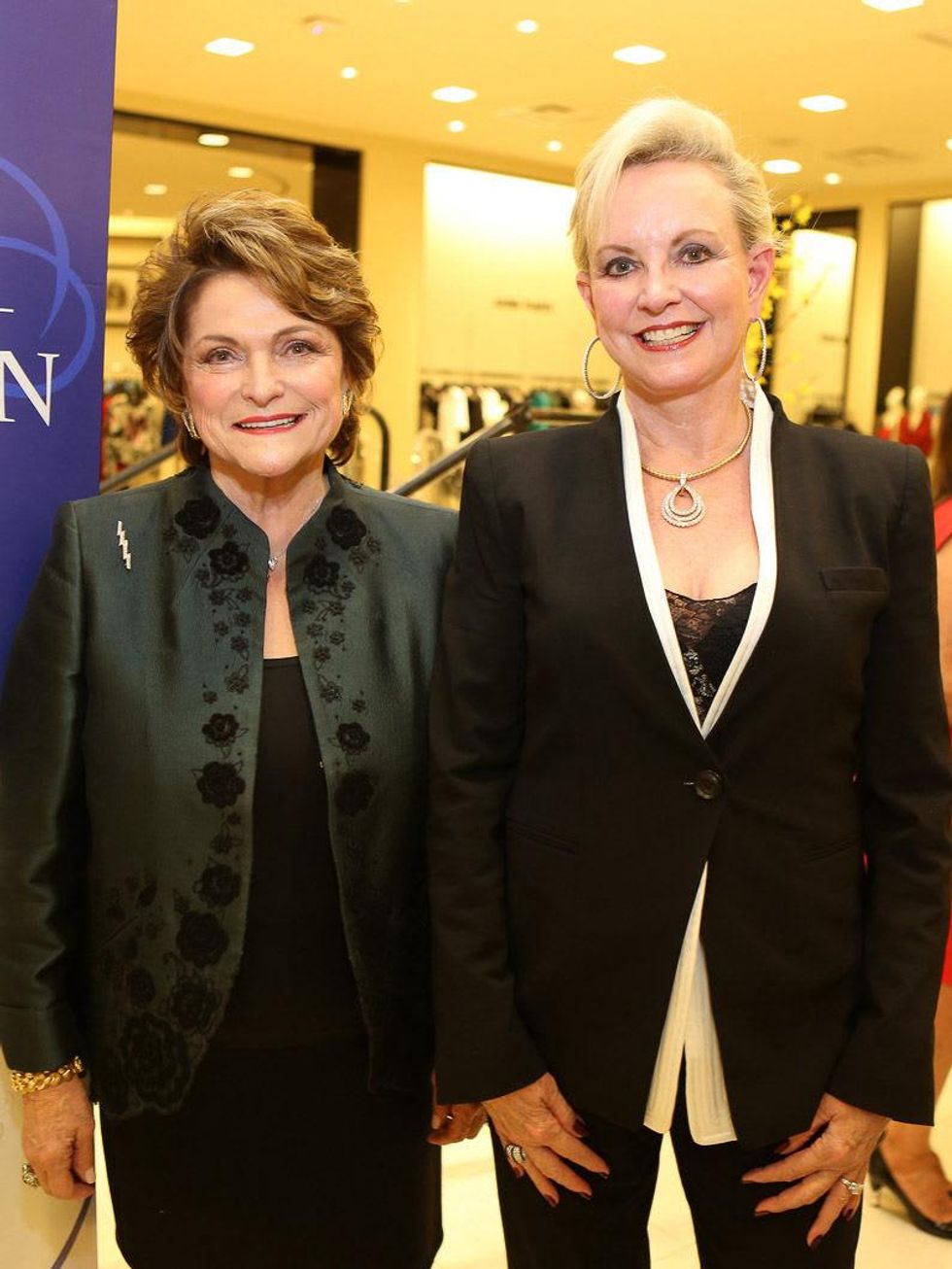 Beth Wolff, left, and Jane-Page Crump at the Winter Ball kick-off event