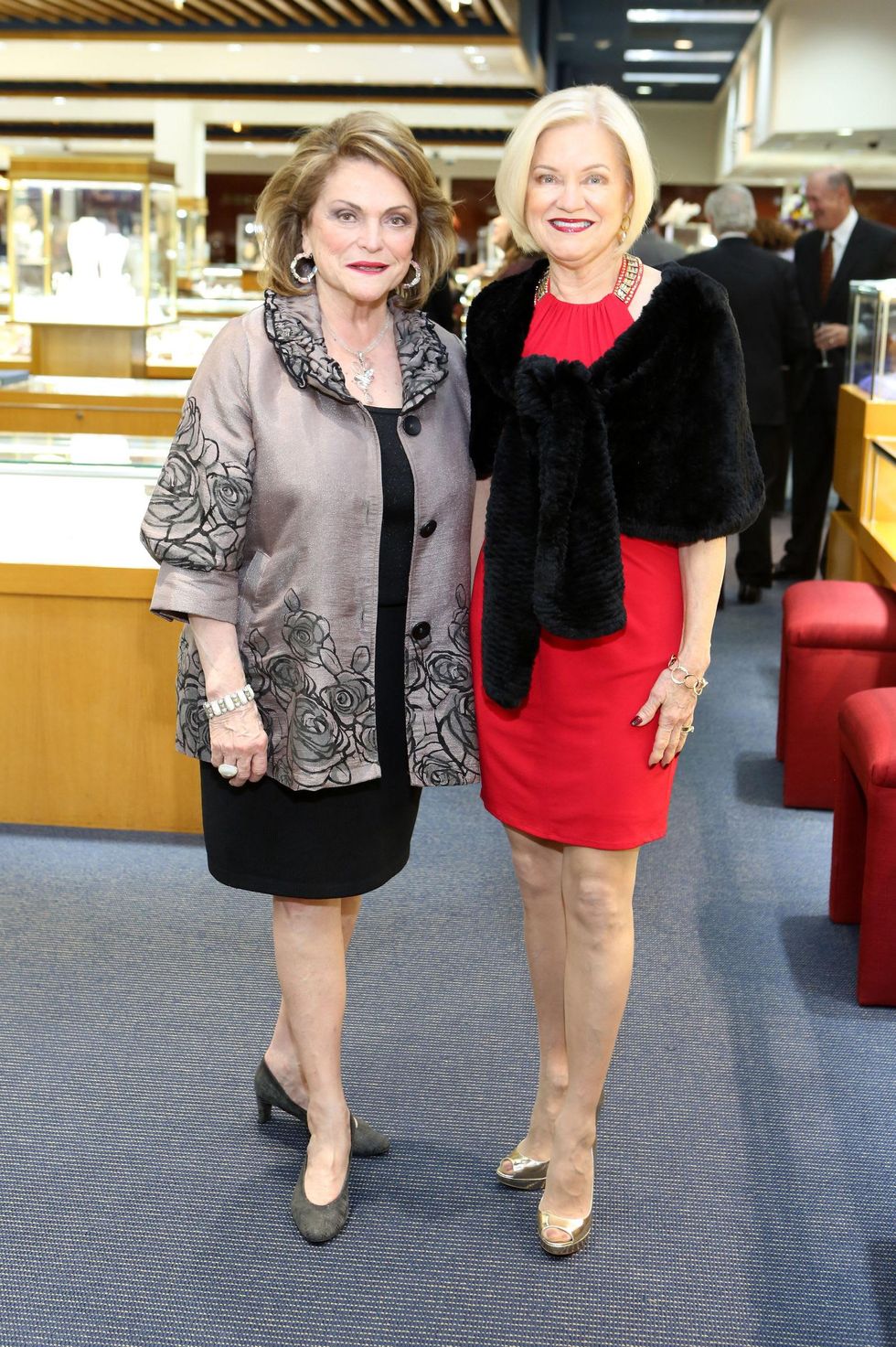 Beth Wolff, left, and Jo Furr at the Alley Theatre Gala Kick-Off March 2015