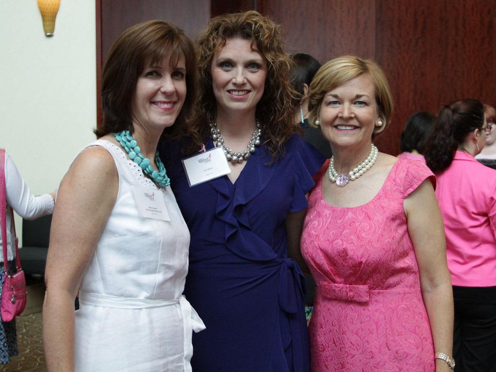 Betsy Kamin, Immediate Past President of the Board of Directors, Lori Maris from Susan G. Komen for the Cure Headquarters and Dorothy Paterson