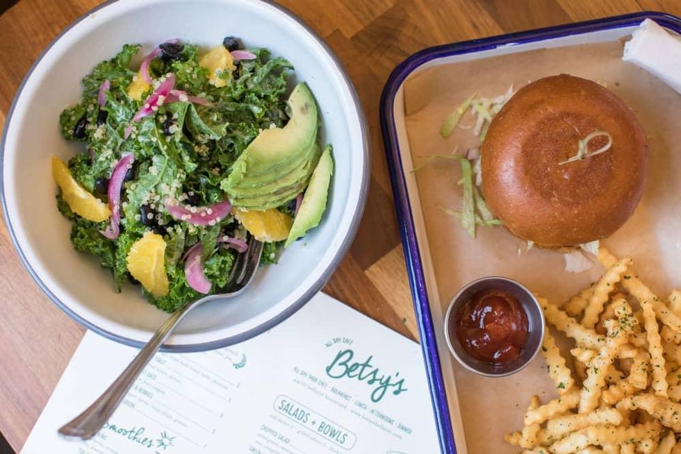 Betsy's bowl and burger