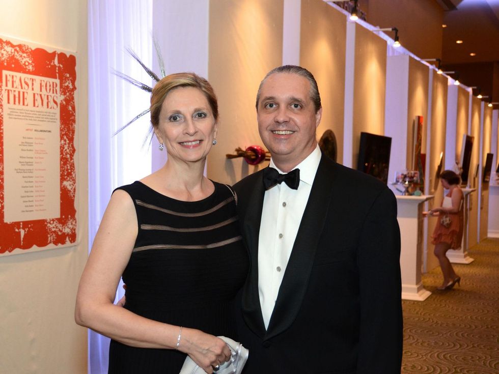 Betsy Strauch and Lonnie Hoogeboom at the Rice Design Alliance Gala November 2013