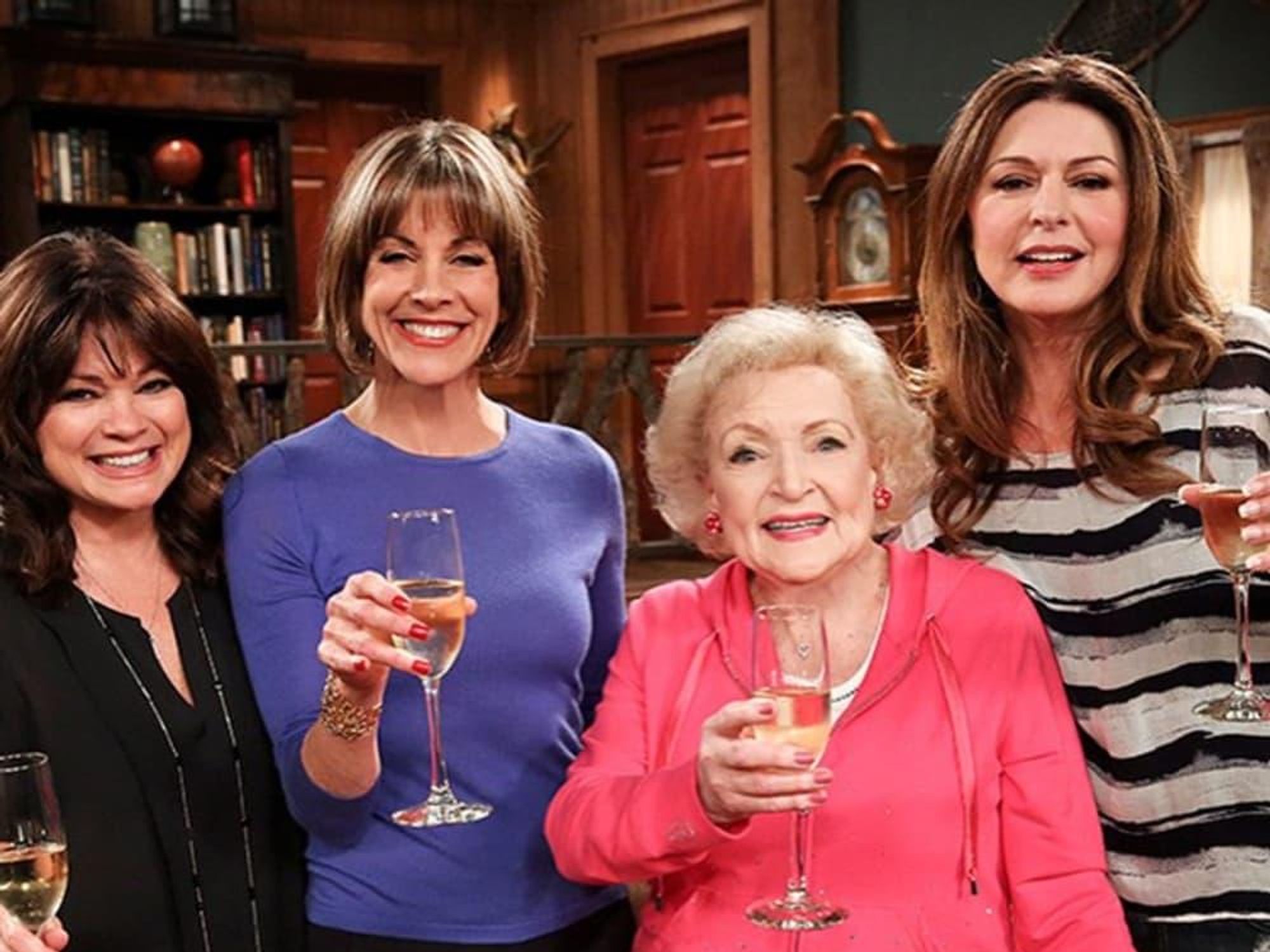 Betty White champagne