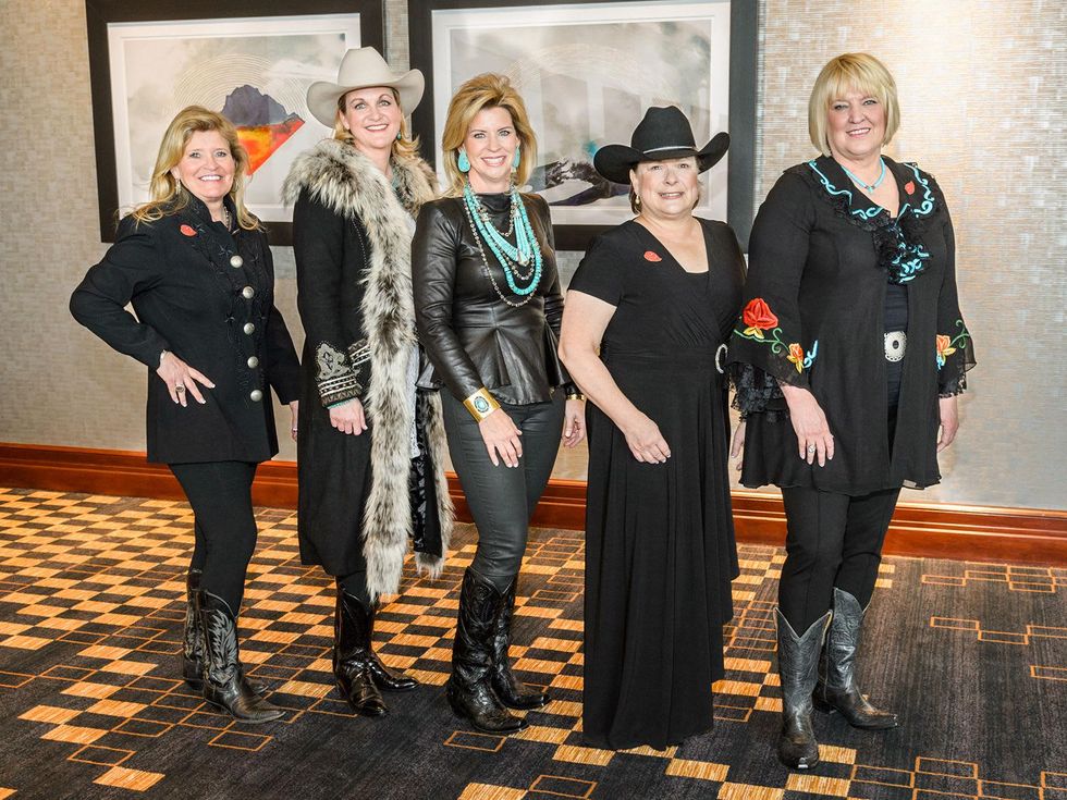 Betty Wiseman, from left, Wendy Vandeventer, Julie Shannon, Nancie Craft and Ann Page at the Trailblazer Awards Luncheon February 2014.