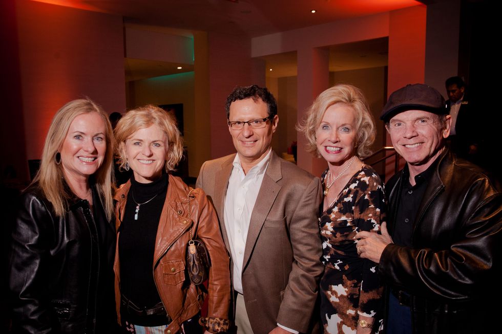 Beverly Newsom, from left, Brenda Payne, Gary Payne, Barbra Krings and Garry Newsom at the Texas Film Awards Event February 2015