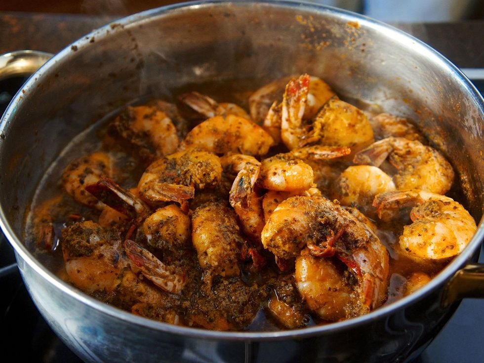Big Al's gourmet Canjun sauce seasoning February 2014 shrimp