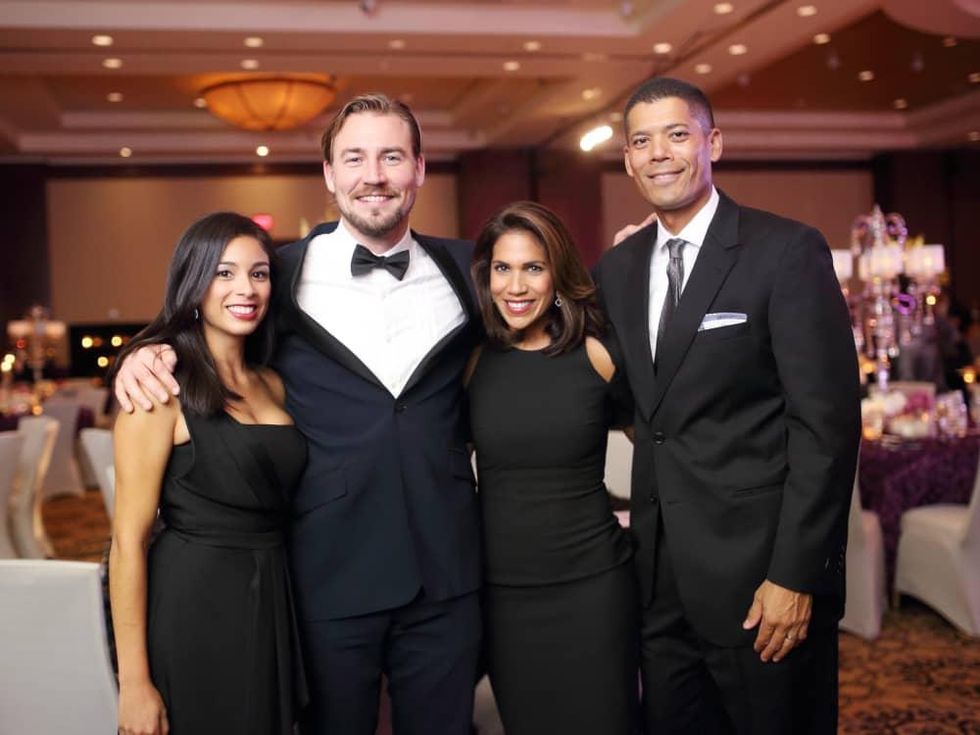 Big Brothers Big Sisters gala 2015 Ingrid Velasco, Nick Hughes, Rachel McNeill and Dr. Wayne Franklin