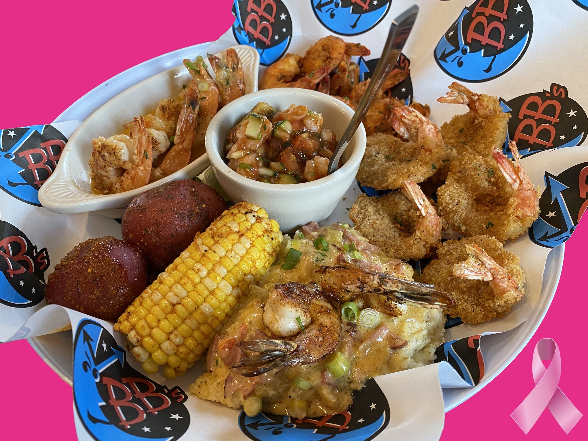 Big Shrimpin' Platter at BB's Tex-Orleans