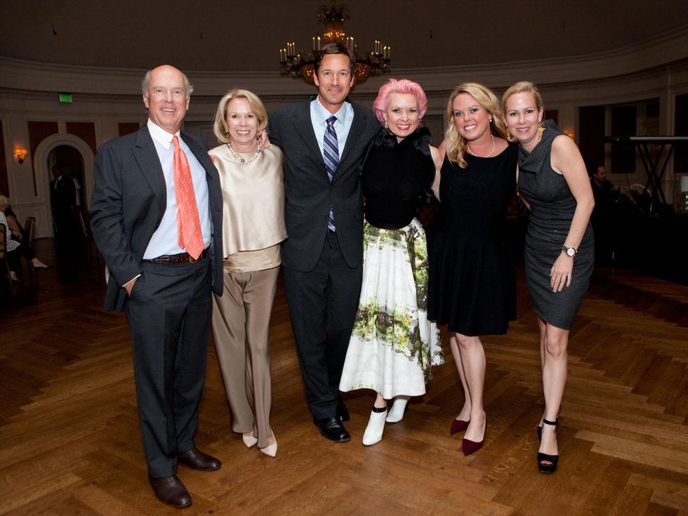 Bill and Marie Wise, from left, Pete Figge, Vivian Wise, Mary Elizabeth Sand and Genna Evans at the SIRE Under the Stars event April 2014