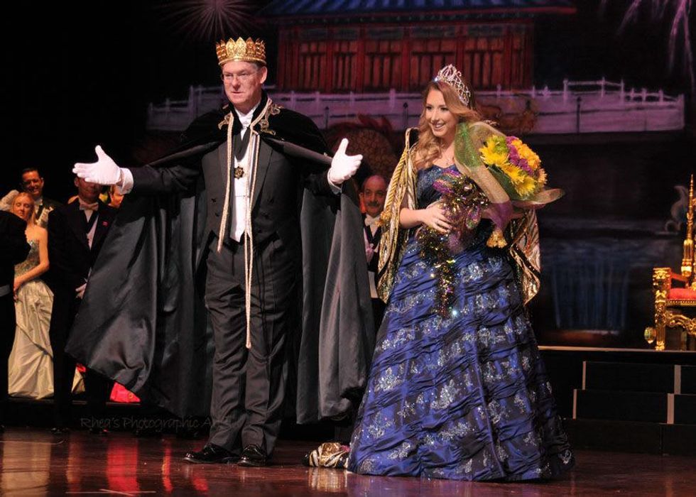 Bill Ansell and Alex Brown at the Knights of Momus Ball February 2015