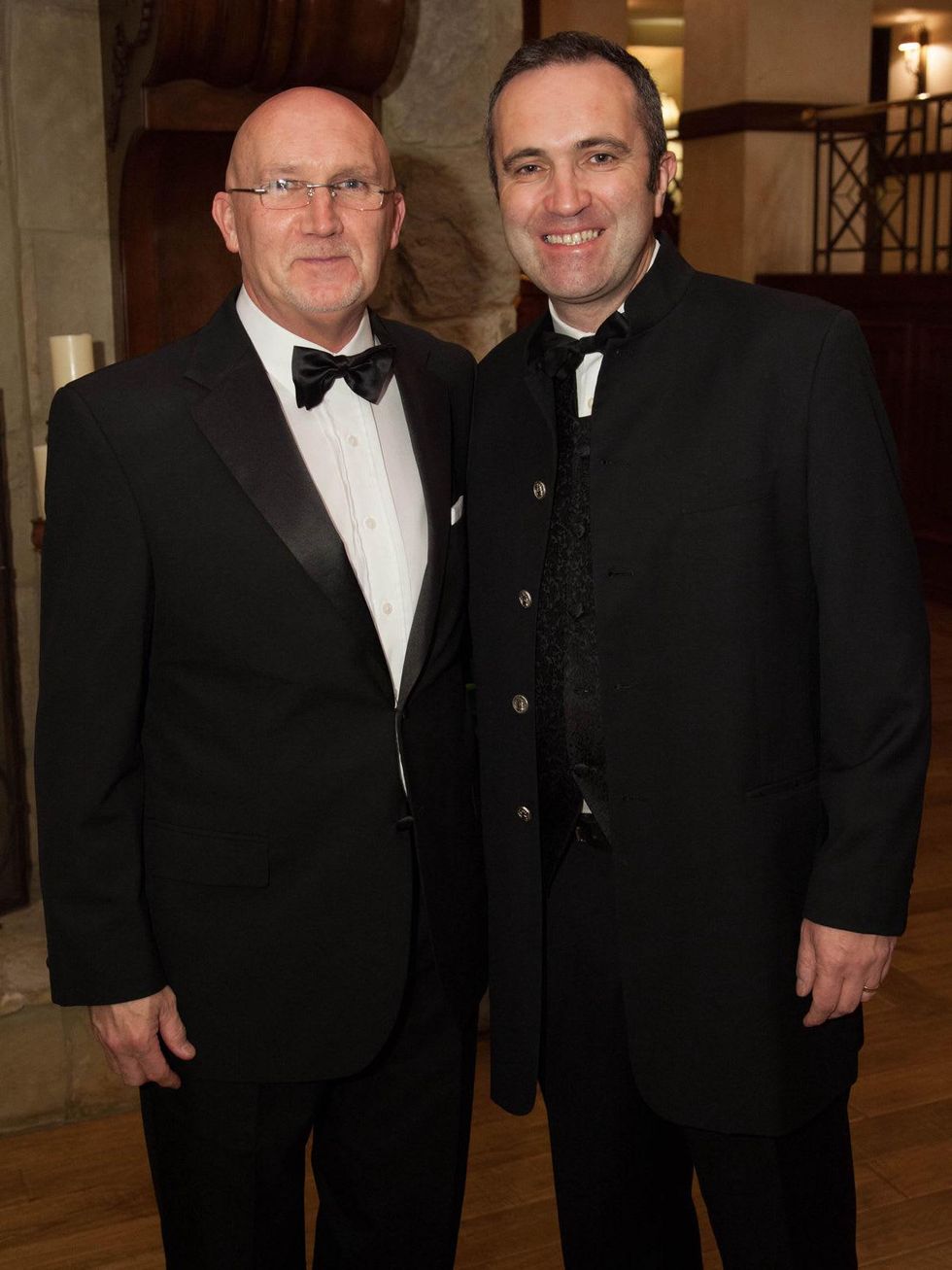 Bill Shaw, left, and Aidan Cronin at the University of St. Thomas Irish Gala December 2013