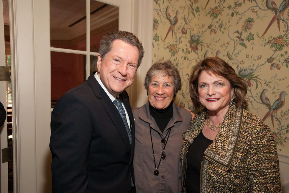 Bill Stubbs, from left, Mariquita Masterson and Beth Wolff at the Art of Conversation November 2014