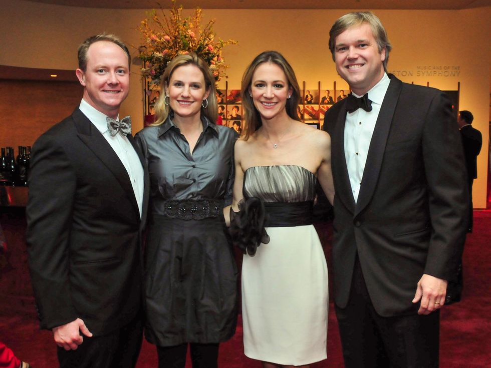Billy and Christie McCartney, from left, and Maggie and Rob Vermillion at the Houston Symphony Wine Dinner March 2014