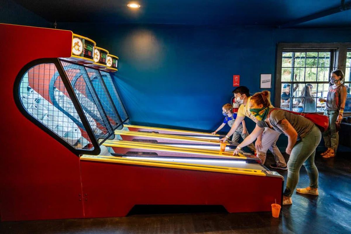 Bishop Cidercade offers classic games like skeeball. - CultureMap Houston