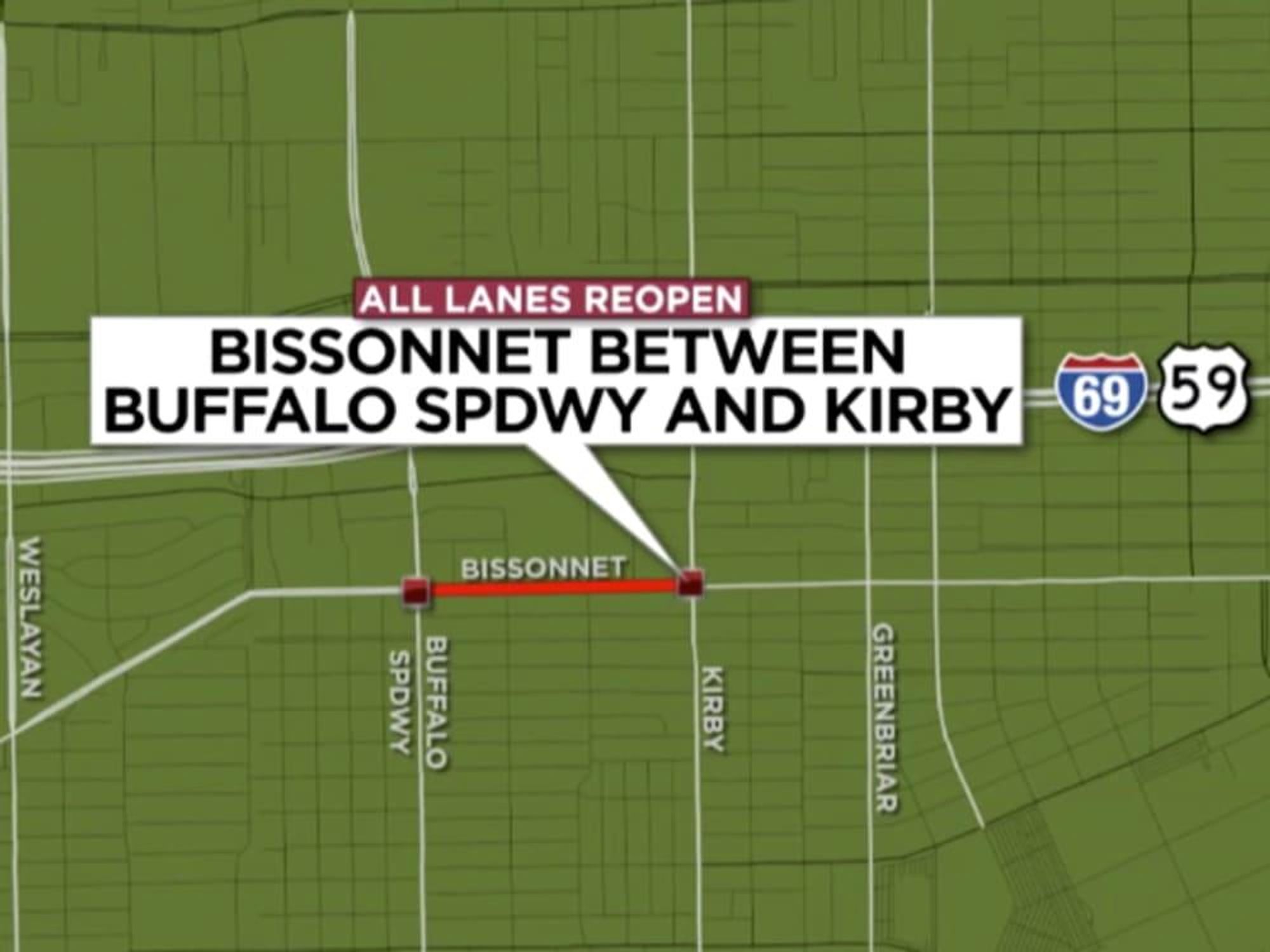 Bissonnet Buffalo Speedway contruction map